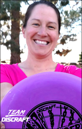 Disc Golf World Champion Valarie Jenkins / Team Discraft disc golf pro